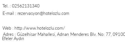 zl Hotel telefon numaralar, faks, e-mail, posta adresi ve iletiim bilgileri